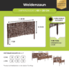 Premium Imprägnierte Beetbegrenzung aus Weide – Gartenzaun & Beeteinfassung