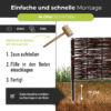 Premium Imprägnierte Beetbegrenzung aus Weide – Gartenzaun & Beeteinfassung