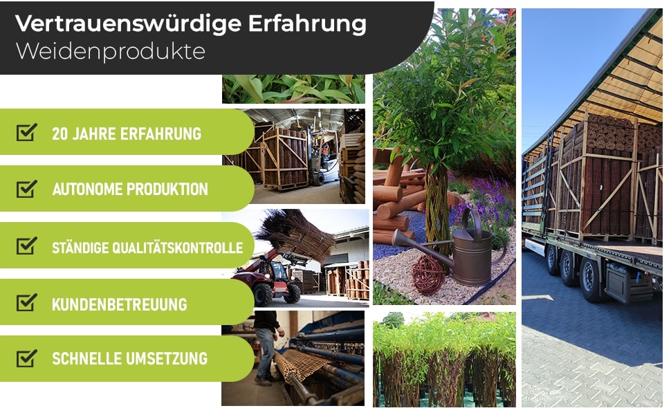 Weidenmatte Sichtschutz – Natürlicher Wind- & Sonnenschutz für Garten, Balkon & Terrasse