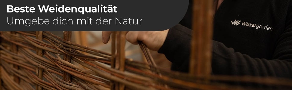 Weidenmatte Sichtschutz – Natürlicher Wind- & Sonnenschutz für Garten, Balkon & Terrasse